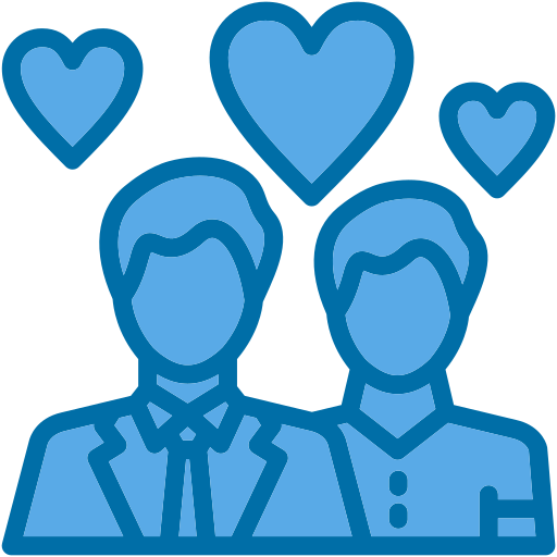 Relationship Generic Blue icon