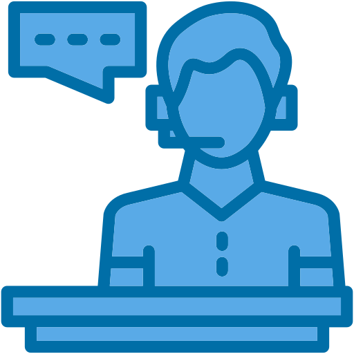 Customer service Generic Blue icon