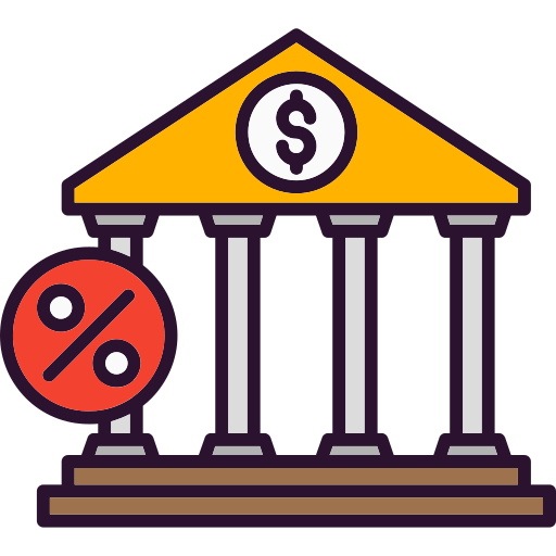 Interest rate Generic Outline Color icon