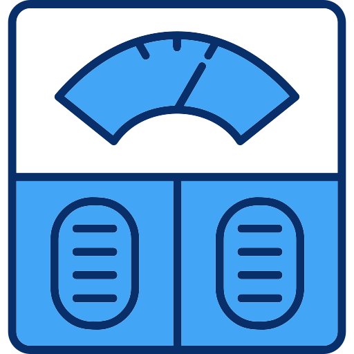 Échelle de poids Generic Blue Icône