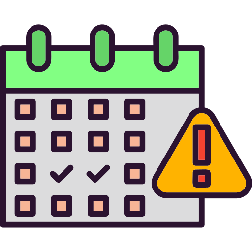 Due date Generic Outline Color icon