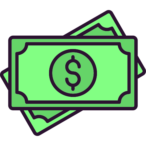 Cash Generic Outline Color icon