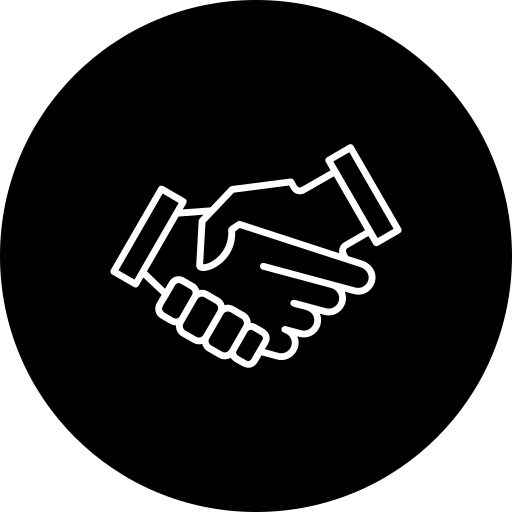 Handshake Generic Glyph icon