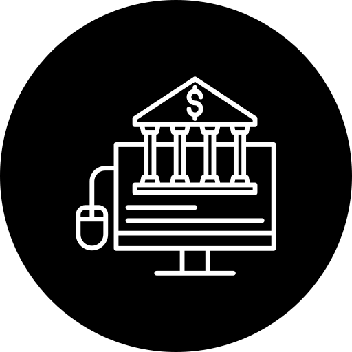 banca en línea Generic Glyph icono