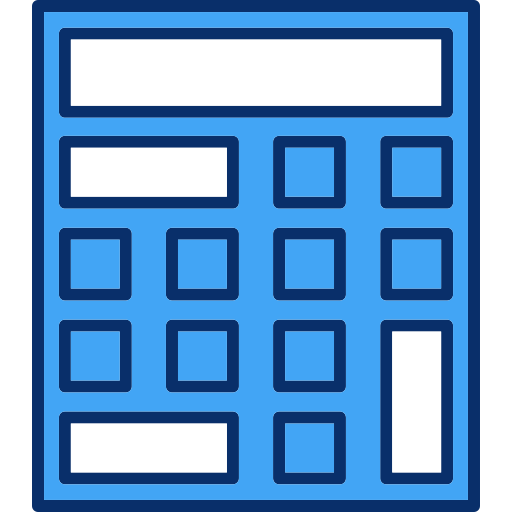 rekenmachine Generic Blue icoon
