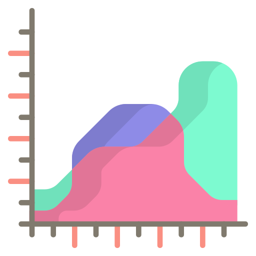 Area chart Generic Flat icon