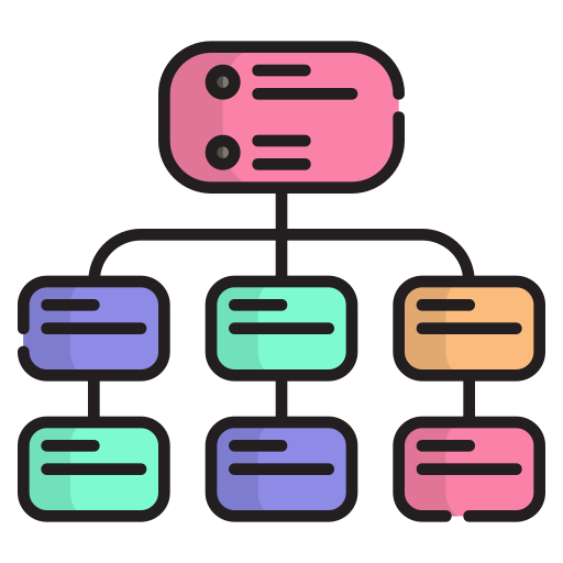 hierarchia Generic Outline Color ikona