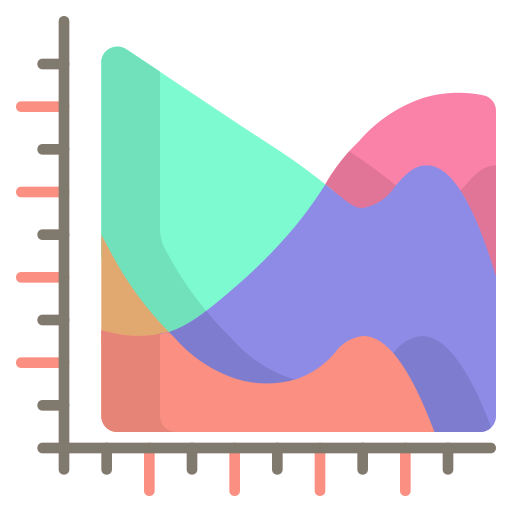 gráfico de ondas Generic Flat icono