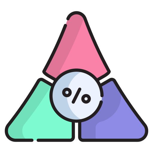 trójkąty Generic Outline Color ikona