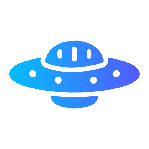 ufo Generic Flat Gradient icona