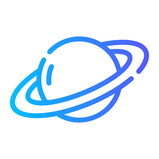 Saturn Generic Detailed Outline icon