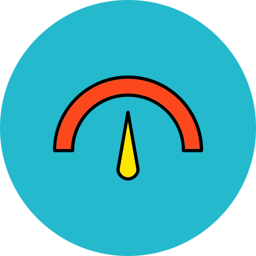gauge Generic Outline Color icon