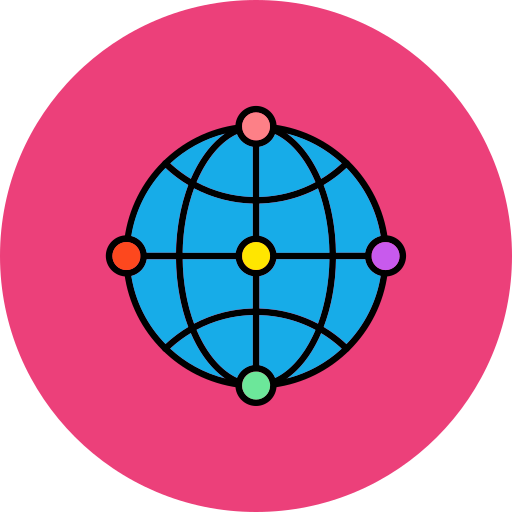 internet Generic Outline Color ikona