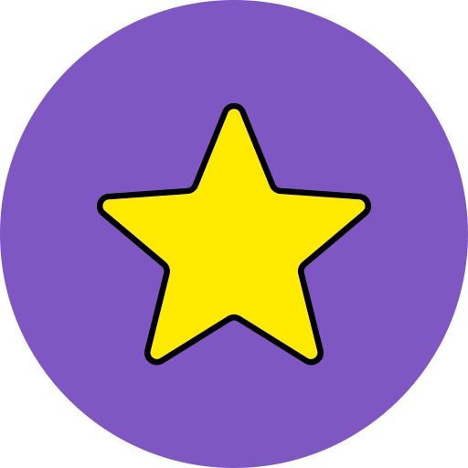 Star Generic Outline Color icon