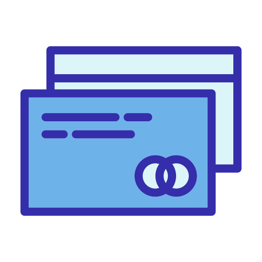 carta di pagamento Generic Blue icona
