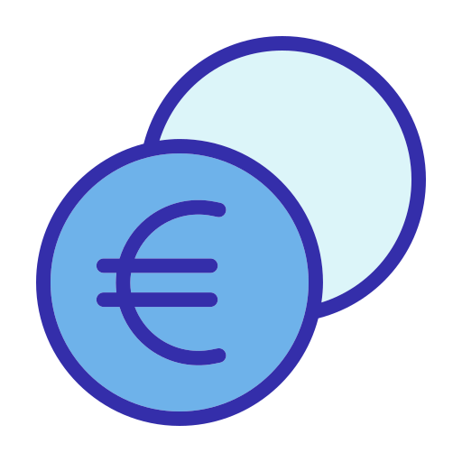 Coin Generic Blue icon