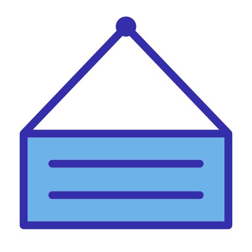 letrero Generic Blue icono