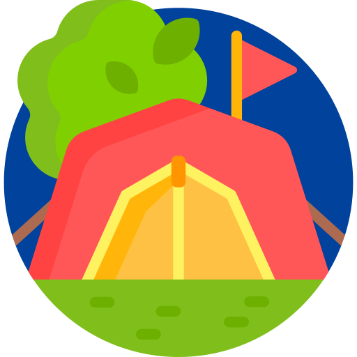 camping Detailed Flat Circular Flat icon