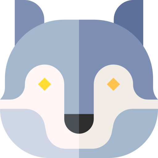 wolf Basic Straight Flat icon