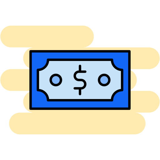 Символ доллара в черном овале Generic Rounded Shapes иконка