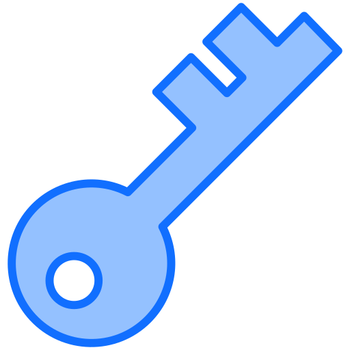 clé Generic Blue Icône