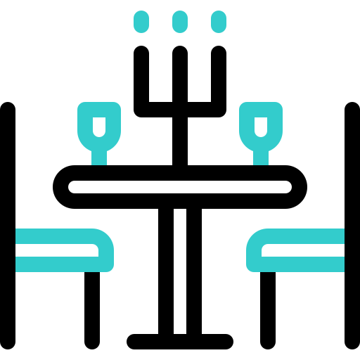 ダイニングルーム Basic Accent Outline icon