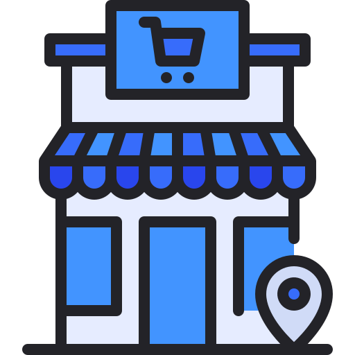 スーパーマーケット Generic Outline Color icon