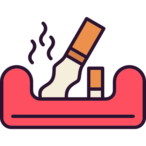 Ashtray Generic Outline Color icon