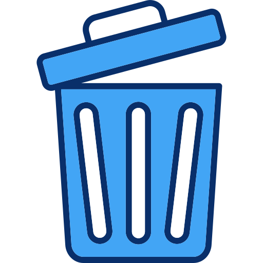 Dustbin Generic Blue icon