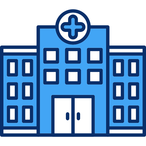 krankenhaus Generic Blue icon