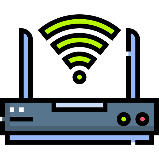 Wifi router Detailed Straight Lineal color icon