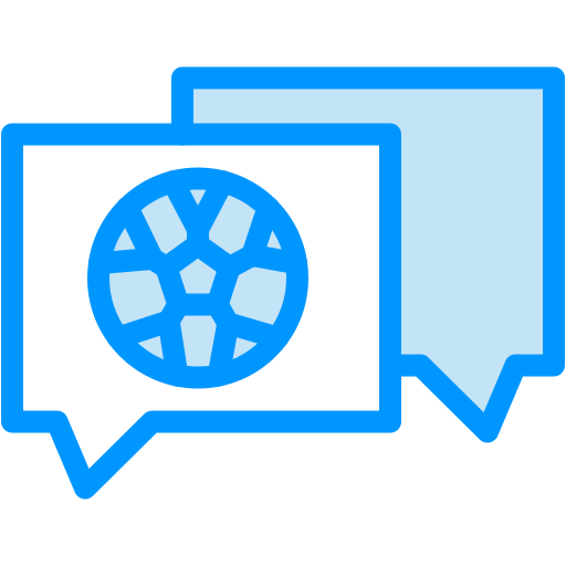 chat Generic Blue icono