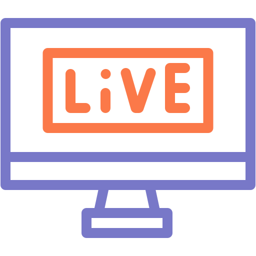 live streaming Generic Outline Color icoon