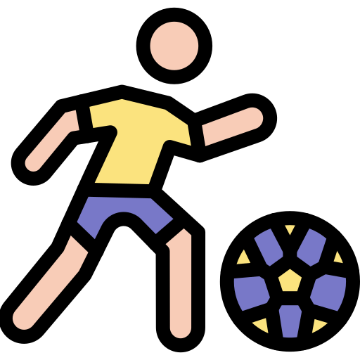 축구 선수 Generic Outline Color icon