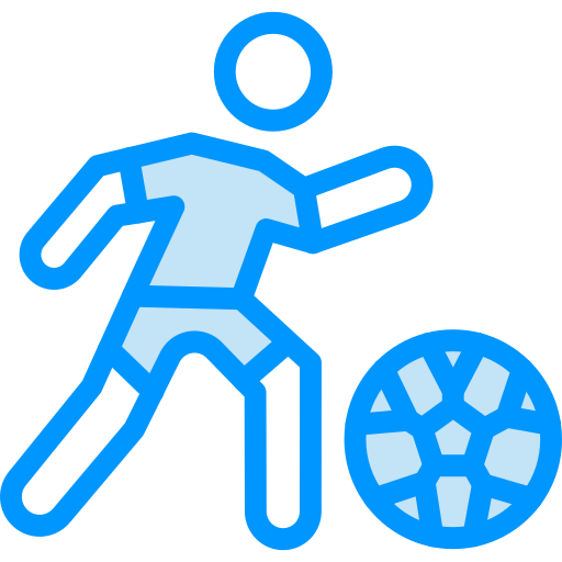 Football Player Generic Blue icon