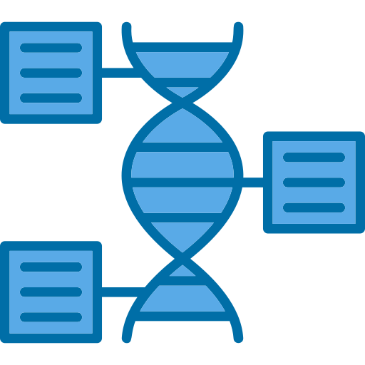 génomique Generic Blue Icône