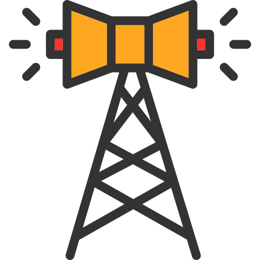 Broadcast Generic Outline Color icon