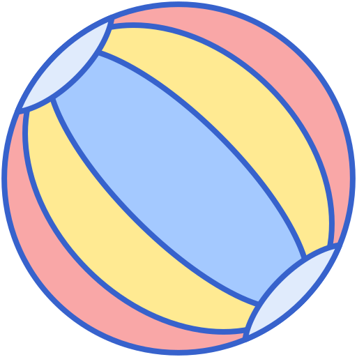 pelota Generic Outline Color icono