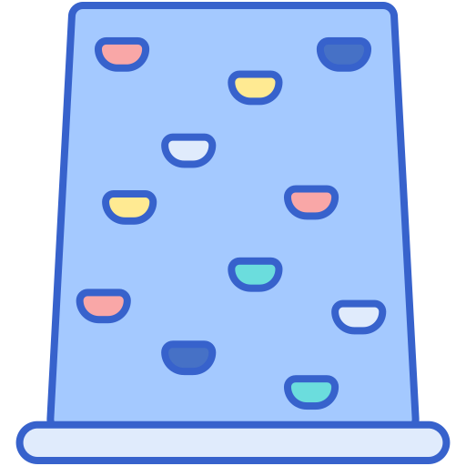muro de escalada Generic Outline Color icono