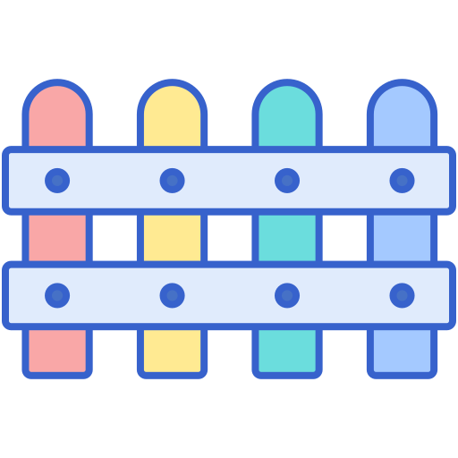 Забор Generic Outline Color иконка