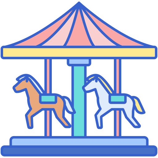Merry go round Generic Outline Color icon