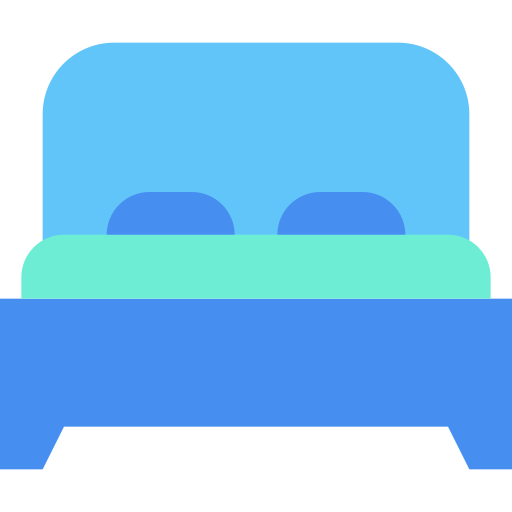cama de casal Generic Blue Ícone
