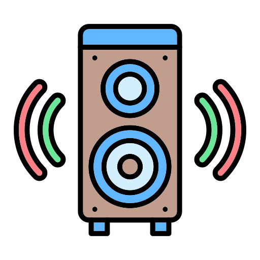 altavoz Generic Outline Color icono