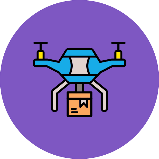 drone-bezorging Generic Outline Color icoon