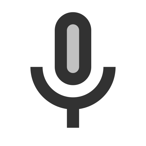 microfone Generic Grey Ícone