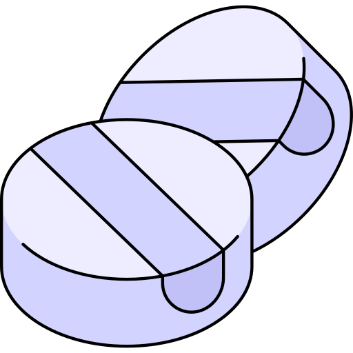 Pill Generic Thin Outline Color icon