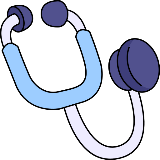 Stethoscope Generic Thin Outline Color icon