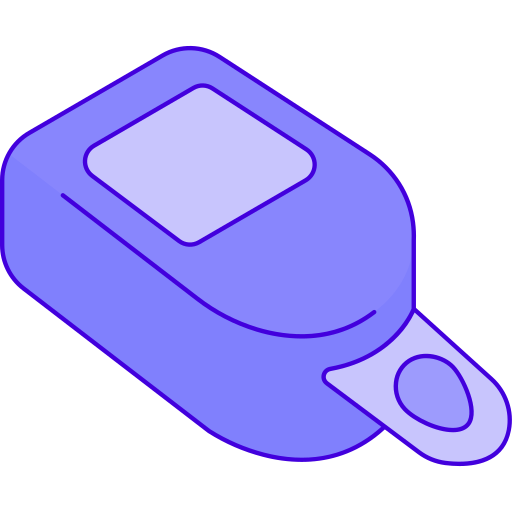 Glucosemeter Generic Thin Outline Color icon