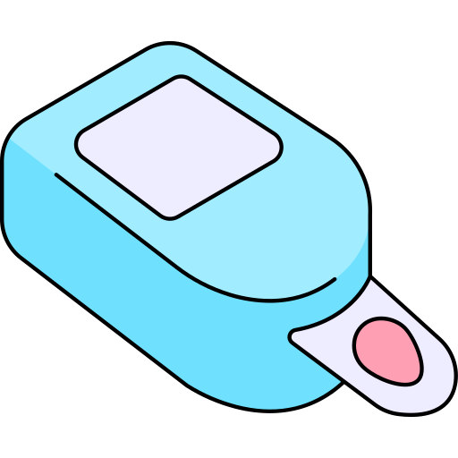Glucosemeter Generic Thin Outline Color icon