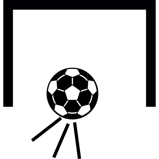 Soccer ball goal  icon